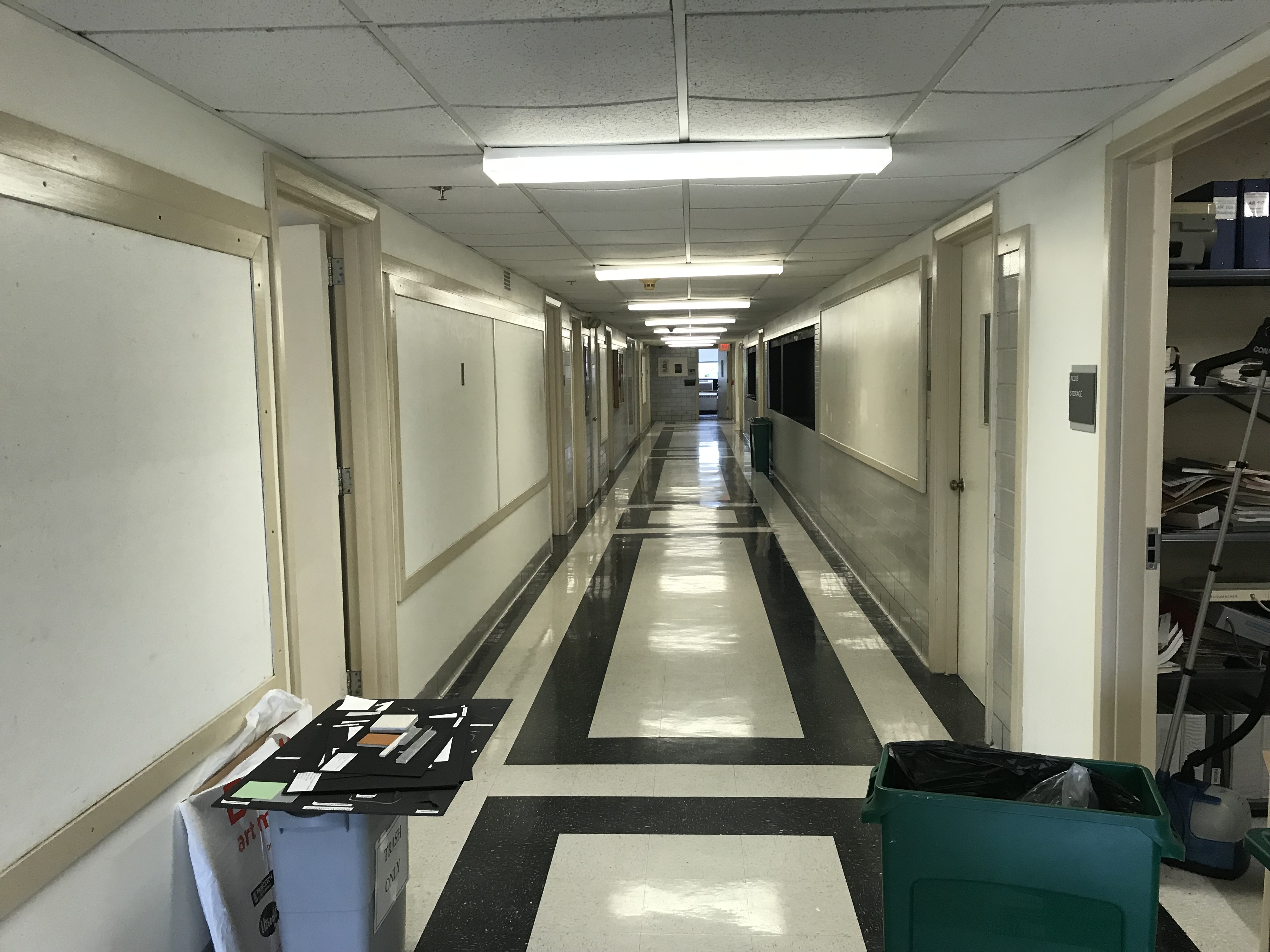 An empty hallway.