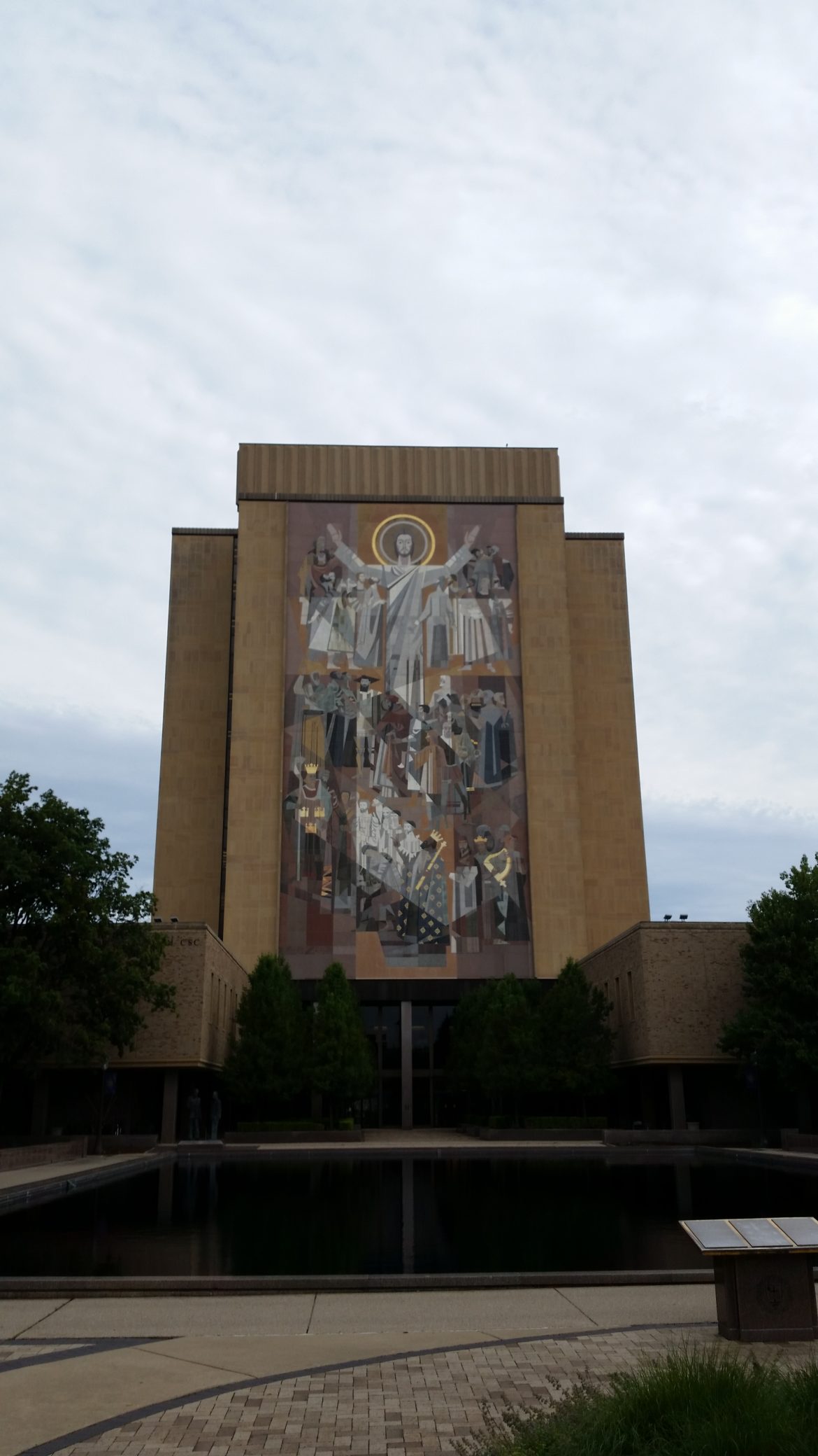 The Word of Life (also known as “Touchdown Jesus”).