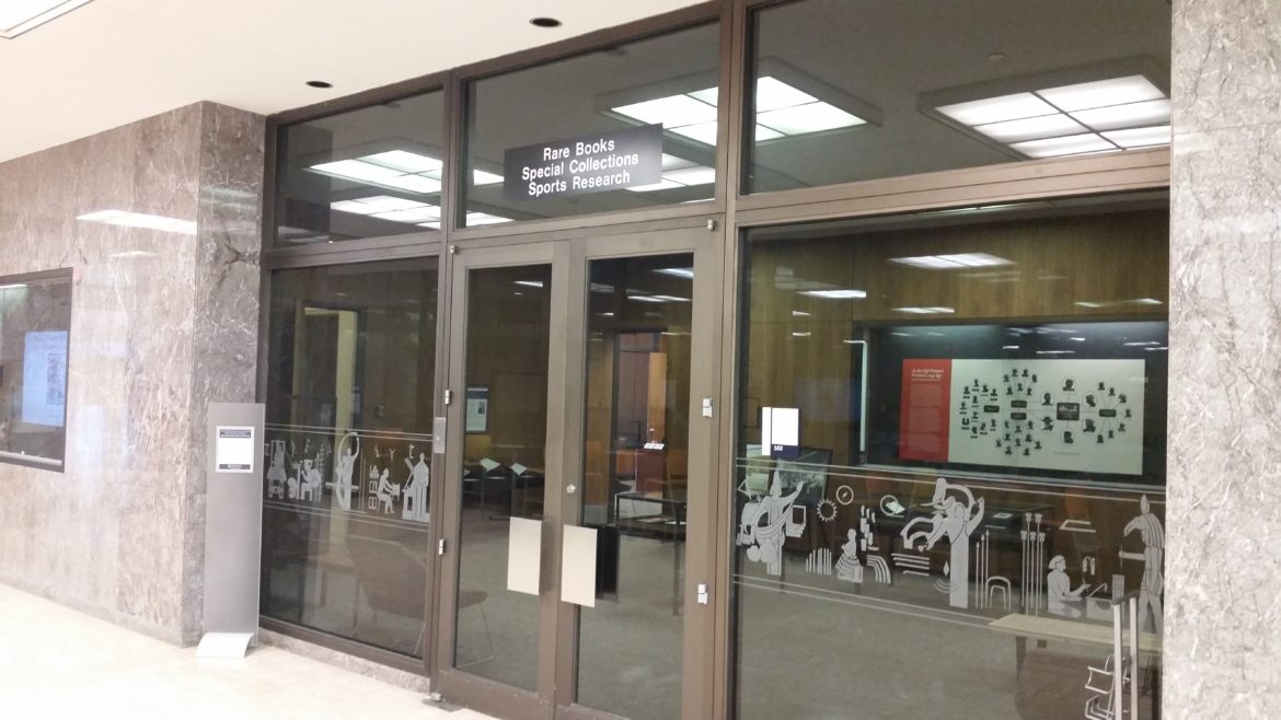 Rare Books and Special Collections Reading Room, Hesburgh Library.